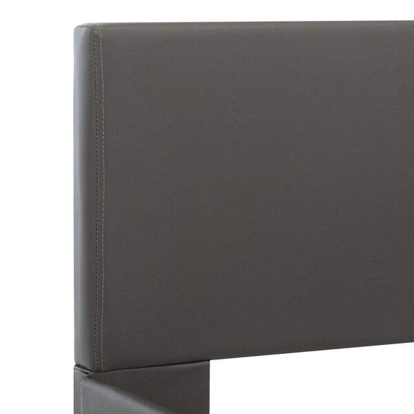 vidaXL Πλαίσιο Κρεβατιού με LED Γκρι 120x200 εκ. από Συνθετικό Δέρμα