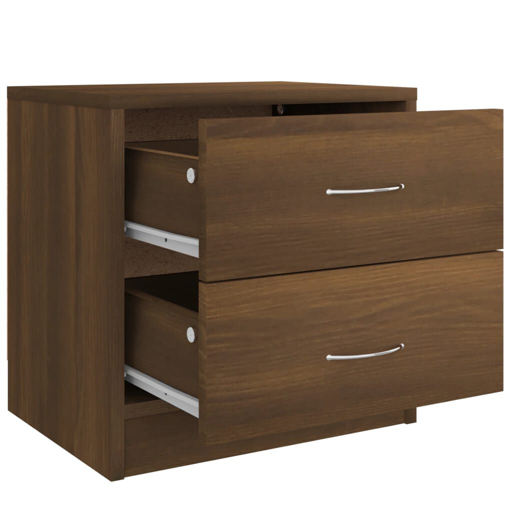 vidaXL Κομοδίνο Χρώμα Καφέ Δρυς 40 x 30 x 40 εκ. Επεξεργασμένο Ξύλο
