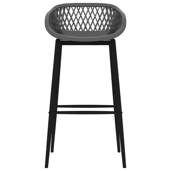 vidaXL Καρέκλες Μπαρ 2 τεμ. Γκρι