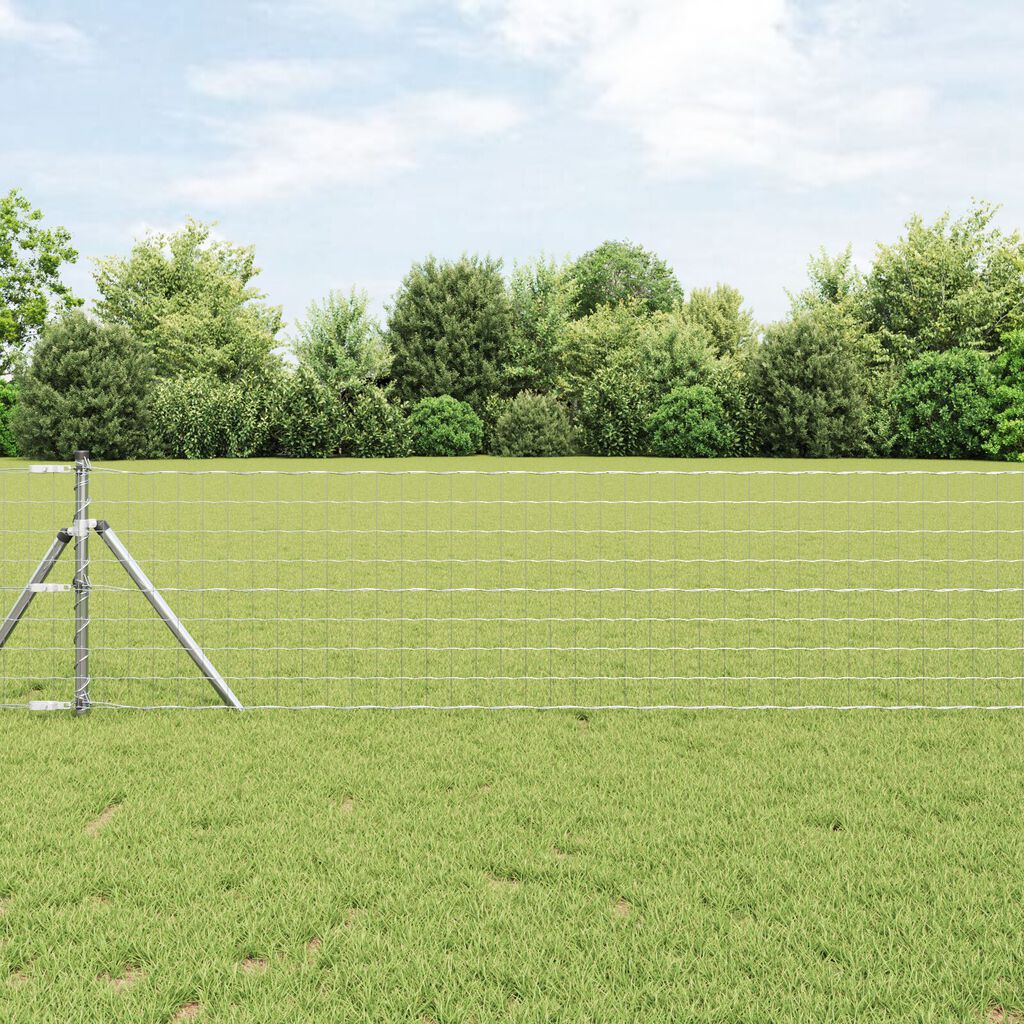 vidaXL Euro Fence με 7 Πόλους 0.8x10 μ Γαλβανισμένο ατσάλι