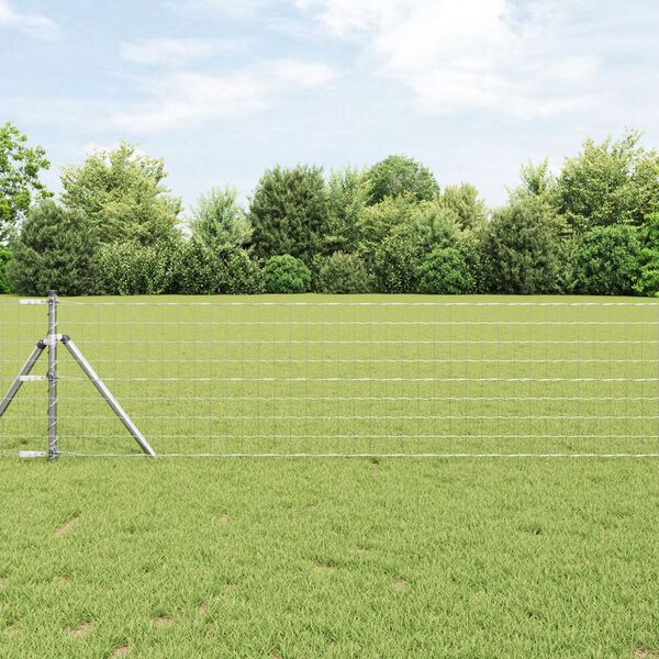 vidaXL Euro Fence με 7 Πόλους 0.8x10 μ Γαλβανισμένο ατσάλι