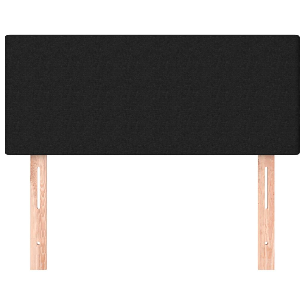 vidaXL Κεφαλάρι Κρεβατιού Μαύρο 80 x 5 x 78/88 εκ. Υφασμάτινο