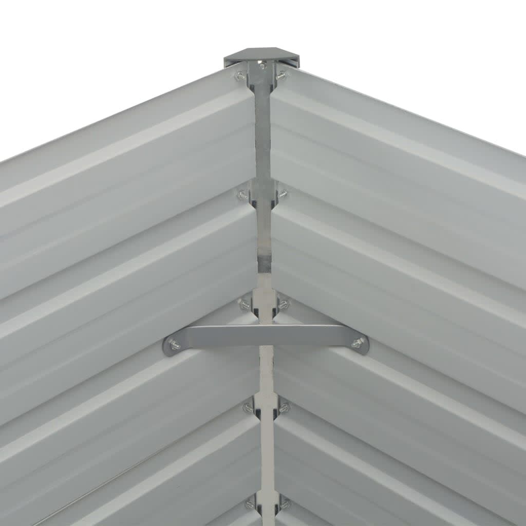 vidaXL Ζαρντινιέρα Ψηλή Ανθρακί 160x80x77 εκ. από Γαλβανισμένο Χάλυβα