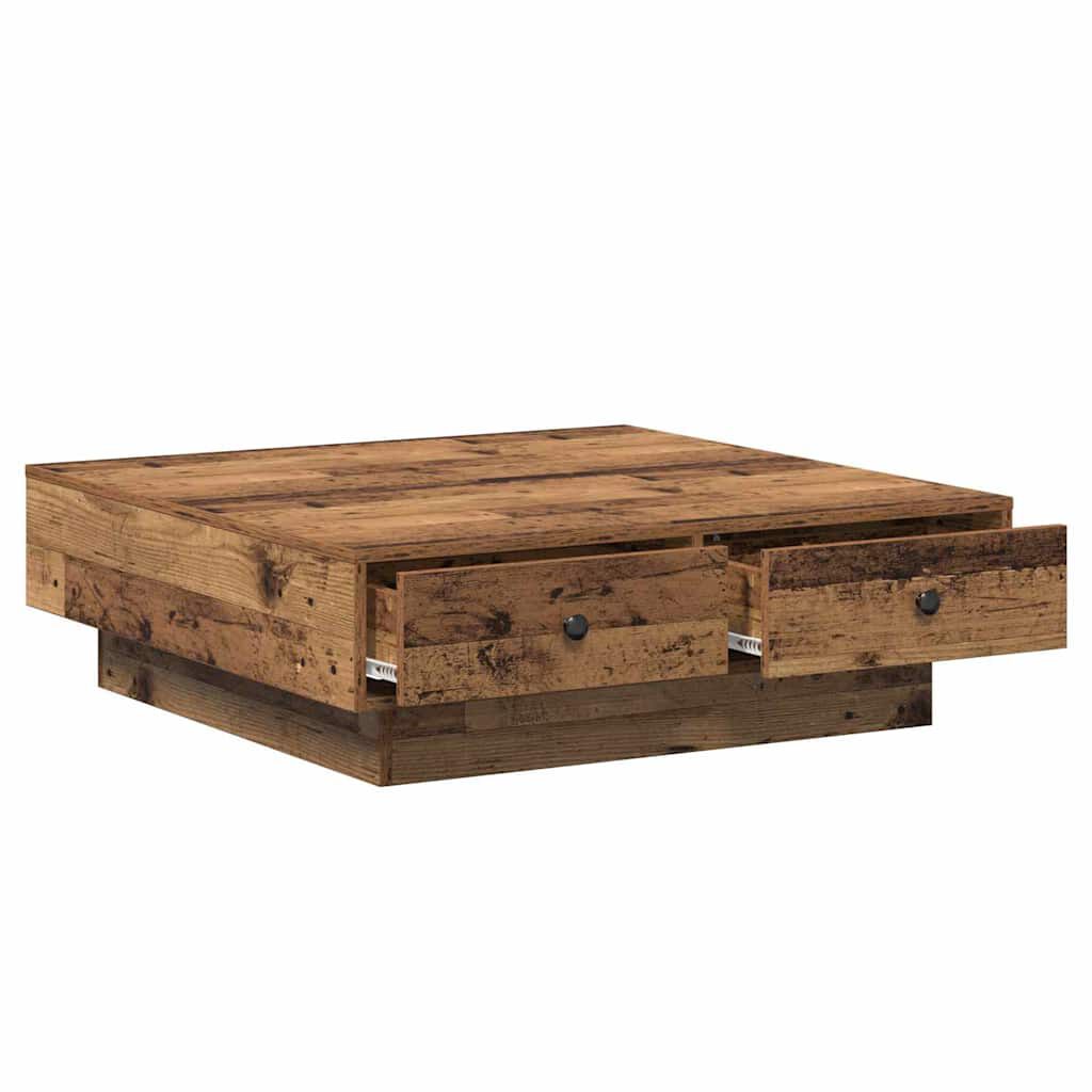 vidaXL Τραπεζάκι σαλονιού Παλαιό ξύλο 90 x 90 x 28 cm