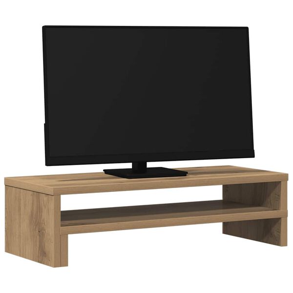 vidaXL Βάση Οθόνης Αρτισιανή Δρυς 54x22x15 εκ. από Επεξ. Ξύλο
