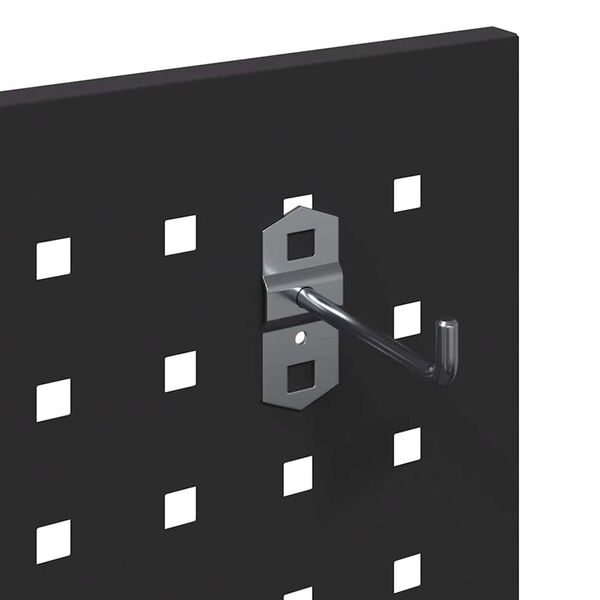 vidaXL Καρότσι εργαλείων με ράφι Μαύρο 65 x 35 x 111 εκ Κρύα χάλυβας