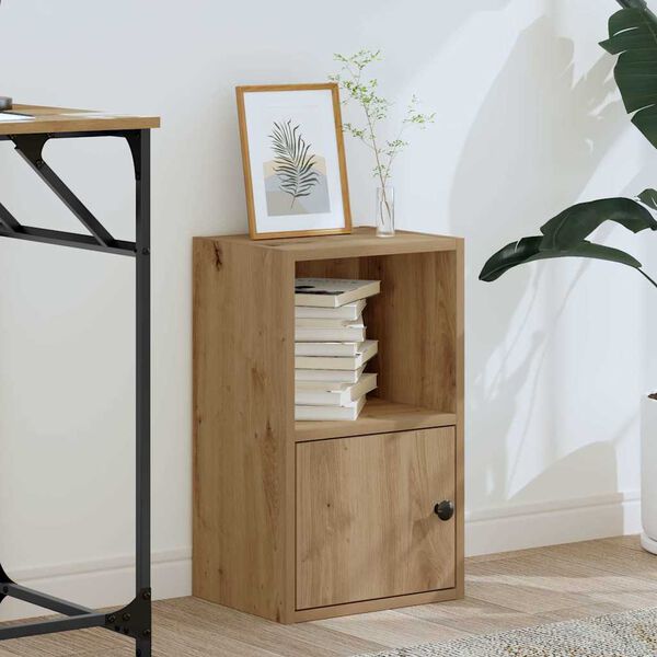 vidaXL Βιβλιοθήκη Αρτισιανή Δρυς 31x24x52 εκ. Επεξ. Ξύλο