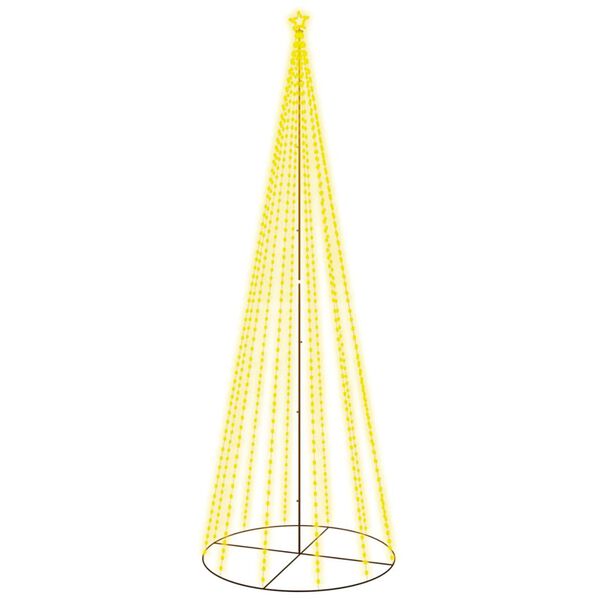 vidaXL Χριστουγεννιάτικο Δέντρο Κώνος 732 LED Θερμό Λευκό 160x500 εκ.