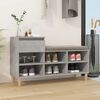 vidaXL Παπουτσοθήκη Γκρι Σκυροδέματος 102x36x60 εκ. Επεξεργασμένο Ξύλο