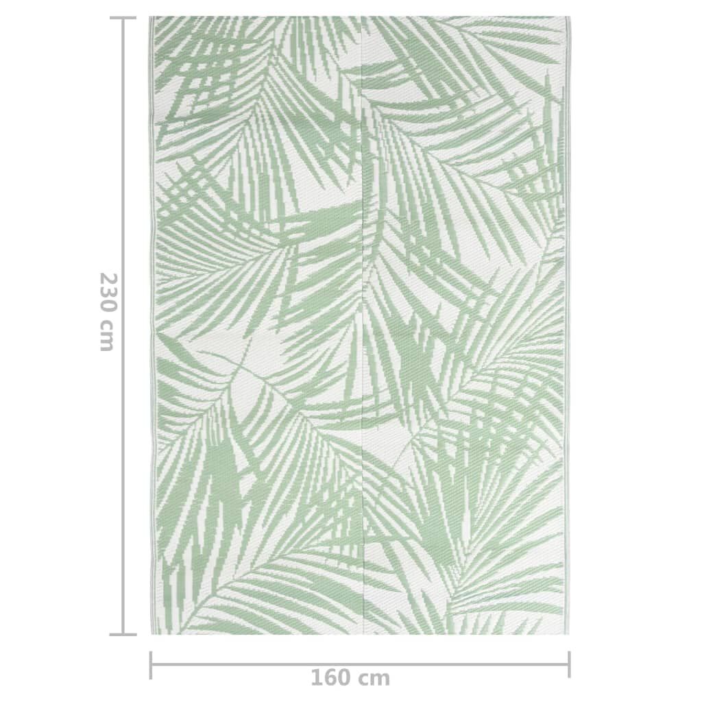 vidaXL Χαλί εξωτερικού χώρου ARAKIL Πράσινο 160x230 cm PP