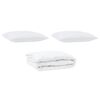 Παπλωμα με Μαξιλάρια Argyle 3 pcs Λευκό 240 x 260 εκ. Μικροΐνες