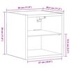 vidaXL Ντουλάπι TV Μαύρο 30 x 28.5 x 30 εκ. Επεξεργασμένο ξύλο