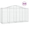 vidaXL Συρματοκιβώτια Τοξωτά 20 τεμ. 200x50x100/120 εκ. Γαλβαν. Ατσάλι