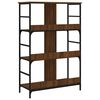 vidaXL Βιβλιοθήκη Καφέ Δρυς 78,5x33x117,5 εκ. Επεξεργασμένο Ξύλο