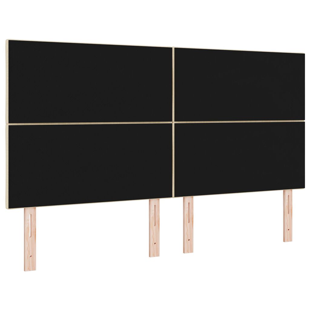 vidaXL Κεφαλάρι Σχεδιασμού Διαμαντιών Κρεμ 180 cm Υφάσματος
