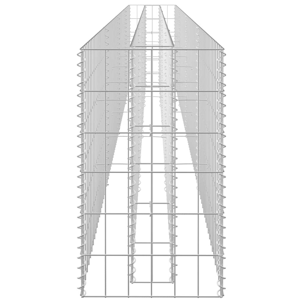 vidaXL Συρματοκιβώτιο-Γλάστρα Υπερυψωμένη 360x30x60 εκ. Γαλβ. Χάλυβας