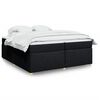 vidaXL &Kappa;&rho;&epsilon;&beta;ά&tau;&iota; Boxspring &mu;&epsilon; &Sigma;&tau;&rho;ώ&mu;&alpha; &Mu;&alpha;ύ&rho;&omicron; 200x200 &epsilon;&kappa;. &Upsilon;&phi;&alpha;&sigma;&mu;ά&tau;&iota;&nu;&omicron;