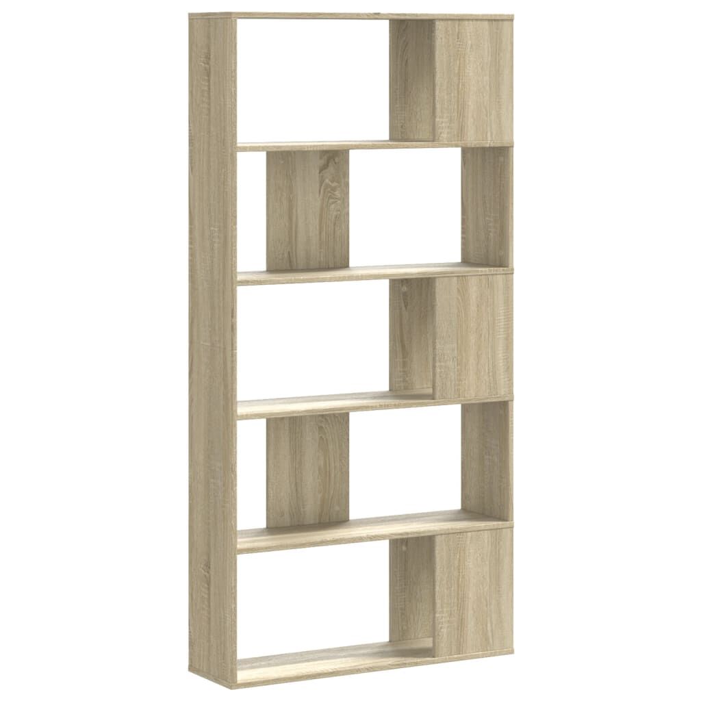 vidaXL Βιβλιοθήκη 5Επιπέδων Sonoma Δρυς 80,5x23,5x162,5 εκ. Επεξ. Ξύλο