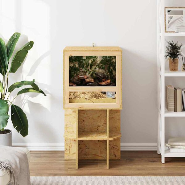 vidaXL Terrarium Καφέ 50 x 50 x 100 cm OSB