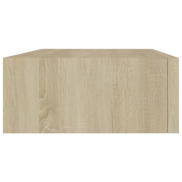 vidaXL Ράφι Επιτοίχιο με Συρτάρι Χρώμα Δρυός 40 x 23,5 x 10εκ. από MDF