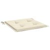 vidaXL Μαξιλάρια Καρέκλας Κήπου 2 τεμ. Κρεμ 50x50x3 εκ. Oxford Ύφασμα