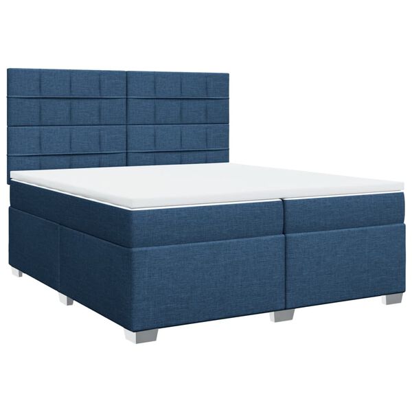 vidaXL &Kappa;&rho;&epsilon;&beta;ά&tau;&iota; Boxspring &mu;&epsilon; &Sigma;&tau;&rho;ώ&mu;&alpha; &Mu;&pi;&lambda;&epsilon; 200x200 &epsilon;&kappa;. &Upsilon;&phi;&alpha;&sigma;&mu;ά&tau;&iota;&nu;&omicron;