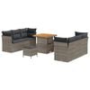 vidaXL &Sigma;&epsilon;&tau; &Kappa;&alpha;&nu;&alpha;&pi;έ &Kappa;ή&pi;&omicron;&upsilon; &mu;&epsilon; &mu;&alpha;&xi;&iota;&lambda;ά&rho;&iota; 9 pcs &Gamma;&kappa;&rho;&iota; &sigma;&upsilon;&nu;&theta;&epsilon;&tau;&iota;&kappa;ό &rho;&alpha;&tau;ά&nu;