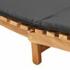 vidaXL Ξαπλώστρα Σκούρο γκρι 188 x 55 x 59 εκ. Μασίφ ξύλο teak