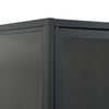 vidaXL Μπουφές Ανθρακί 80 x 35 x 135 εκ. από Ατσάλι και Ψημένο Γυαλί