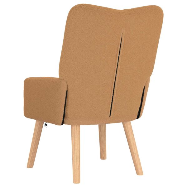 vidaXL Χαλαρωτική Πολυθρόνα Μπεζ 63 x 67 x 94 εκ. ύφασμα