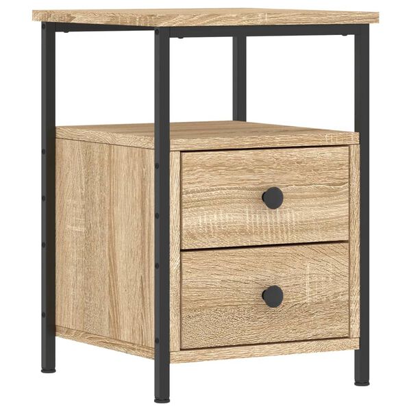 vidaXL Κομοδίνο Sonoma Δρυς 34 x 35,5 x 50 εκ. από Επεξεργασμένο Ξύλο