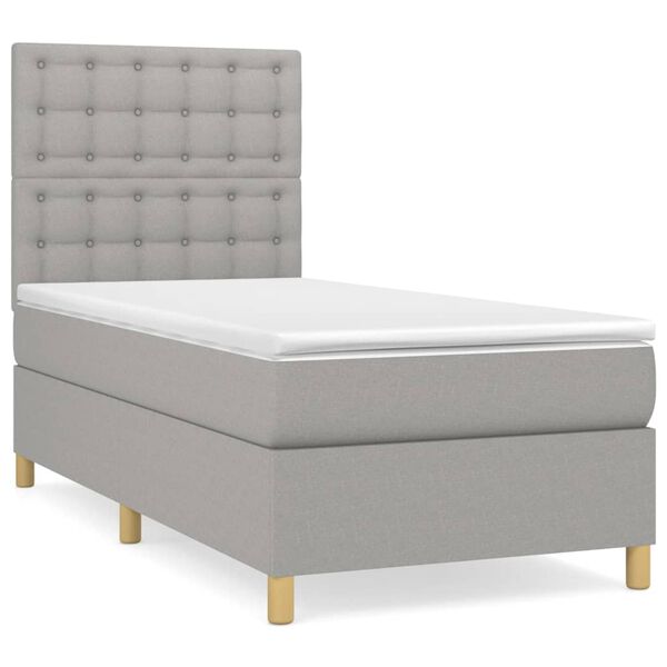 vidaXL &Kappa;&rho;&epsilon;&beta;ά&tau;&iota; Boxspring &mu;&epsilon; &Sigma;&tau;&rho;ώ&mu;&alpha; &Alpha;&nu;&omicron;&iota;&chi;&tau;ό &Gamma;&kappa;&rho;&iota; 80x200 &epsilon;&kappa;. &Upsilon;&phi;&alpha;&sigma;&mu;ά&tau;&iota;&nu;&omicron;