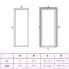 vidaXL Εσωτερική Πόρτα Μαύρη 76x201,5 εκ. Ψημένο Γυαλί και Αλουμίνιο