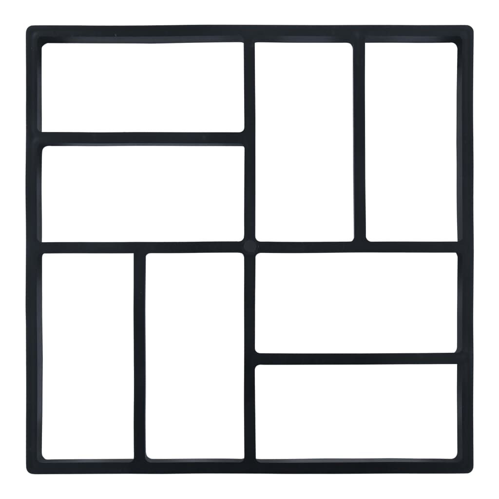 vidaXL Καλούπια για Μονοπάτι Κήπου 2 τεμ. 40 x 40 x 4 εκ. Πλαστικά
