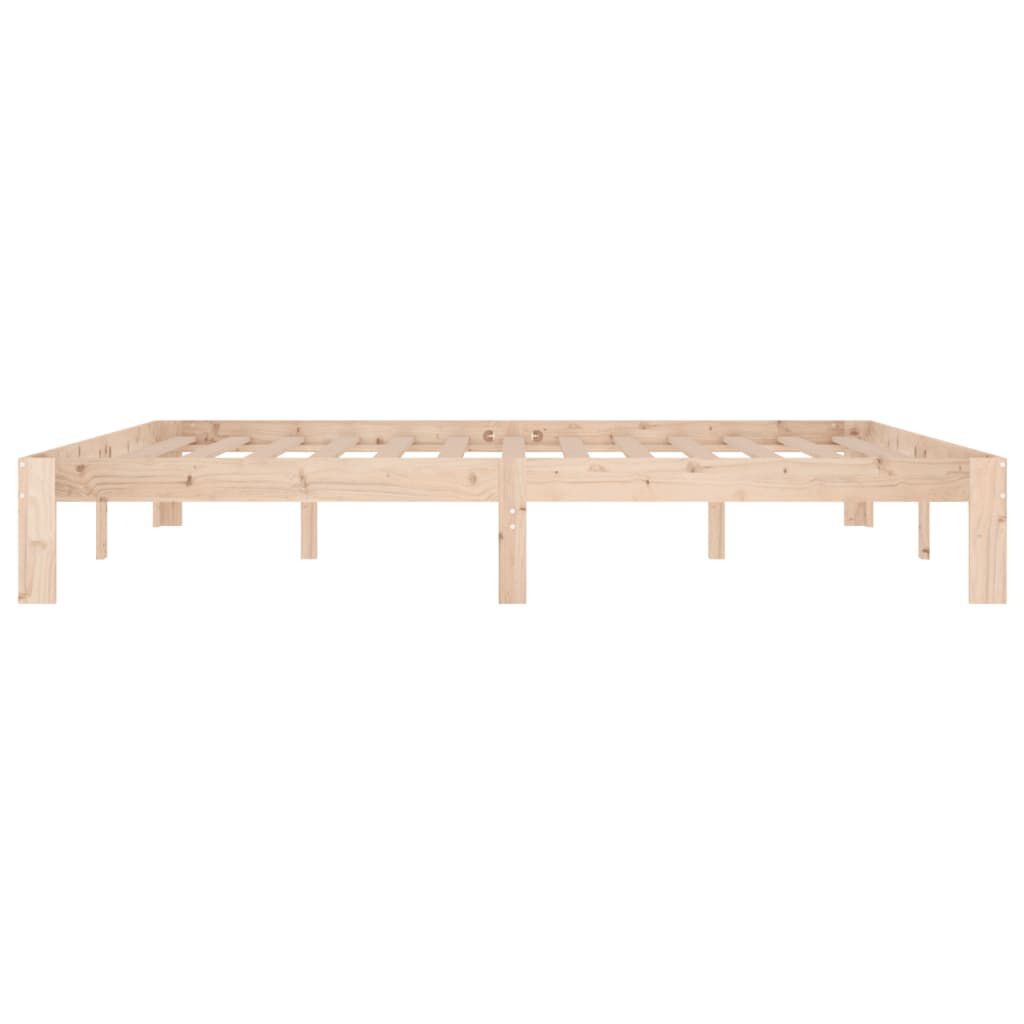 vidaXL Πλαίσιο Κρεβατιού 180 x 200 εκ. Μασίφ Ξύλο Super King Size