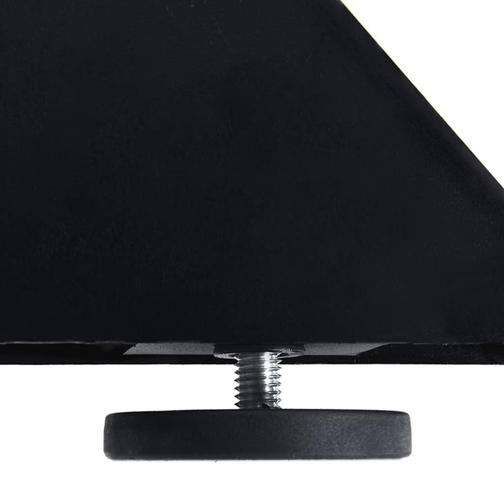 vidaXL Τραπεζαρία πόδι αράχνης σχήμα Μαύρο 150x78x(72-73) εκ. Ατσάλι