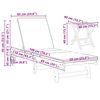 vidaXL Ξαπλώστρα 2 pcs Καφέ 40 x 40 x 40εκ Μασίφ ξύλο ακακίας
