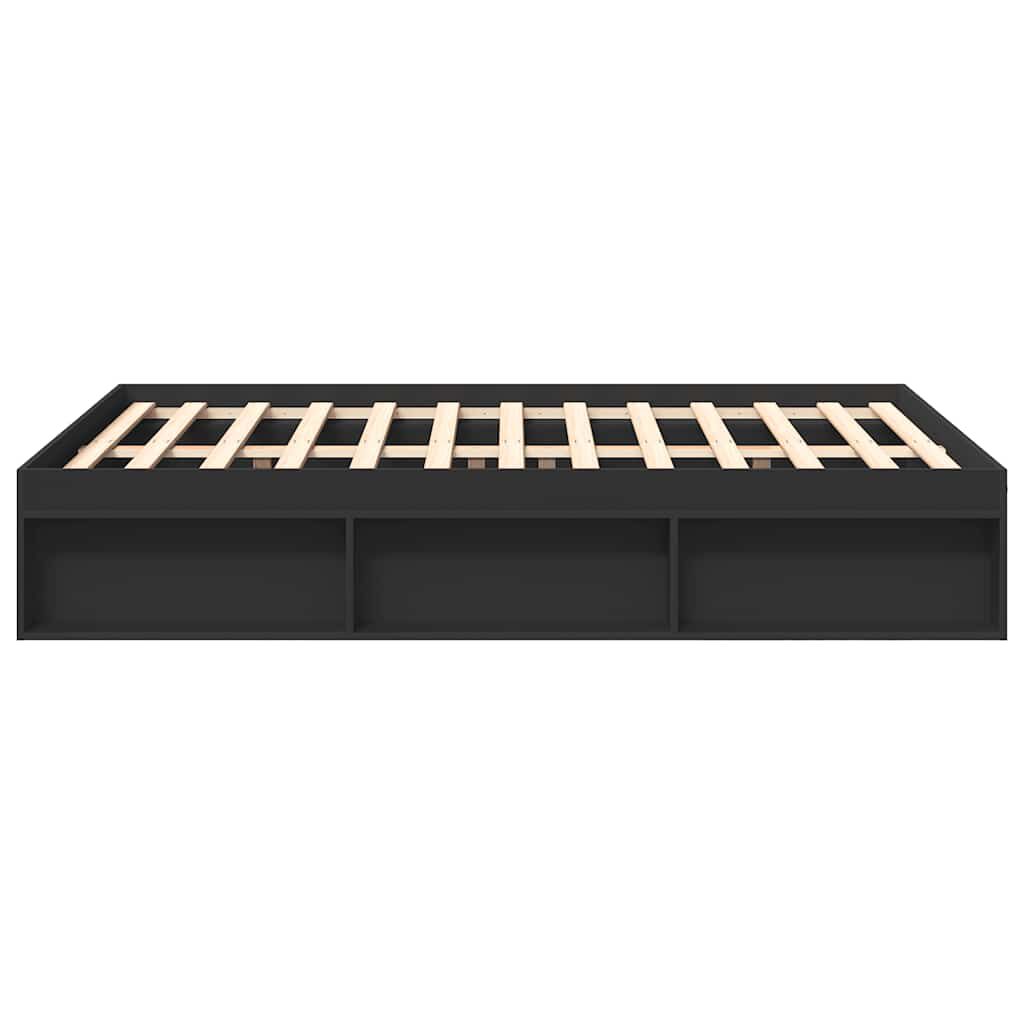vidaXL Πλαίσιο Κρεβατιού Μαύρο 160 x 200 εκ.