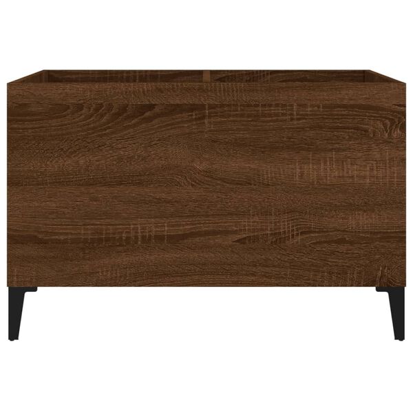 vidaXL Δισκοθήκη Καφέ Δρυς 74,5 x 38 x 48 εκ. από Επεξεργασμένο Ξύλο