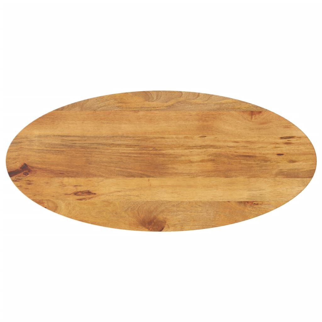 vidaXL Επιφάνεια Τραπεζιού Οβάλ 140x50x3,8 εκ. Μασίφ Ξύλο Μάνγκο