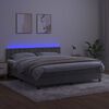 vidaXL &Kappa;&rho;&epsilon;&beta;ά&tau;&iota; Boxspring &mu;&epsilon; &Sigma;&tau;&rho;ώ&mu;&alpha; & LED &Alpha;&nu;.&Gamma;&kappa;&rho;&iota; 160x200 &epsilon;&kappa;. &Beta;&epsilon;&lambda;&omicron;ύ&delta;&iota;&nu;&omicron;