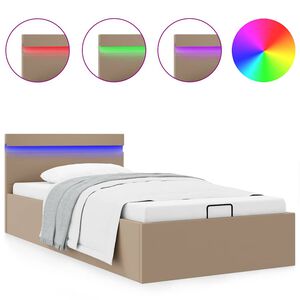 vidaXL &Pi;&lambda;&alpha;ί&sigma;&iota;&omicron; &Kappa;&rho;&epsilon;&beta;&alpha;&tau;&iota;&omicron;ύ &Alpha;&pi;&omicron;&theta;. &Chi;ώ&rho;&omicron;/LED &Kappa;&alpha;&pi;&omicron;&upsilon;&tau;&sigma;ί&nu;&omicron; 90x200 &epsilon;&kappa; &Delta;&epsilon;&rho;&mu;&alpha;&tau;ί&nu;&eta;