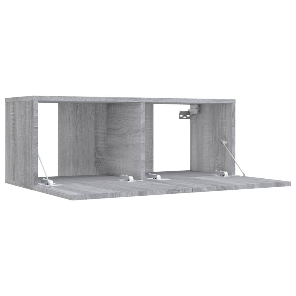 vidaXL Έπιπλο Τηλεόρασης Γκρι Sonoma 80x30x30 εκ. από Επεξεργ. Ξύλο