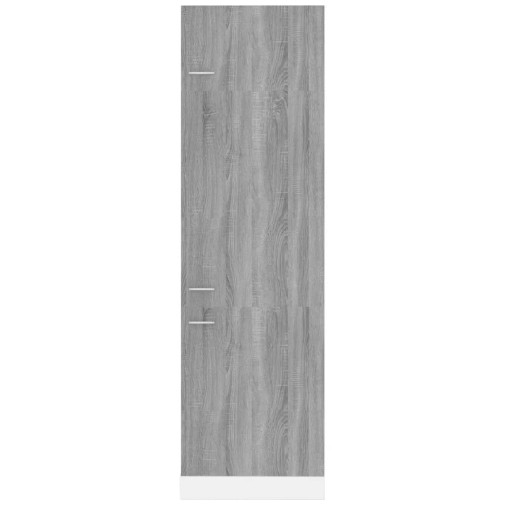 vidaXL Ντουλάπι Ψυγείου Lyon Γκρι sonoma 60x57x207 εκ. Επεξεργ. Ξύλο