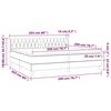 vidaXL &Kappa;&rho;&epsilon;&beta;ά&tau;&iota; Boxspring &mu;&epsilon; &Sigma;&tau;&rho;ώ&mu;&alpha; &Mu;&alpha;ύ&rho;&omicron; 200x200 &epsilon;&kappa;. &Upsilon;&phi;&alpha;&sigma;&mu;ά&tau;&iota;&nu;&omicron;
