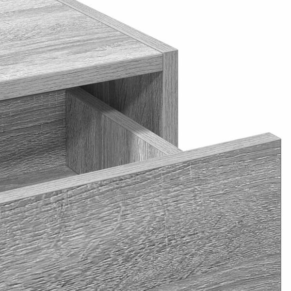 vidaXL Τραπέζι περιποίησης Γκρι 60 x 40 x 70 εκ. Επεξεργασμένο ξύλο