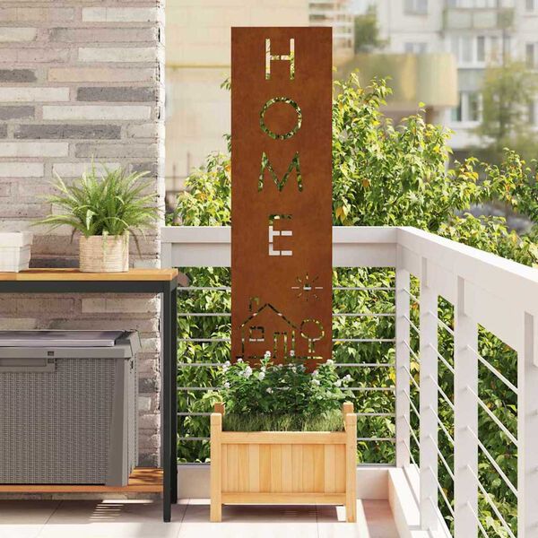 vidaXL Οθόνη Ιδιωτικότητας Κήπου Σκ rusty 32 χ 140 εκ