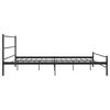 vidaXL Πλαίσιο Κρεβατιού Μαύρο 180 x 200 εκ. Μεταλλικό