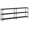 vidaXL &Tau;&rho;&alpha;&pi;έ&zeta;&iota; &kappa;&omicron;&nu;&sigma;ό&lambda;&alpha;&sigmaf; &Mu;&alpha;ύ&rho;&eta; &delta;&rho;&upsilon;&sigmaf; 200 x 29 x 75 cm