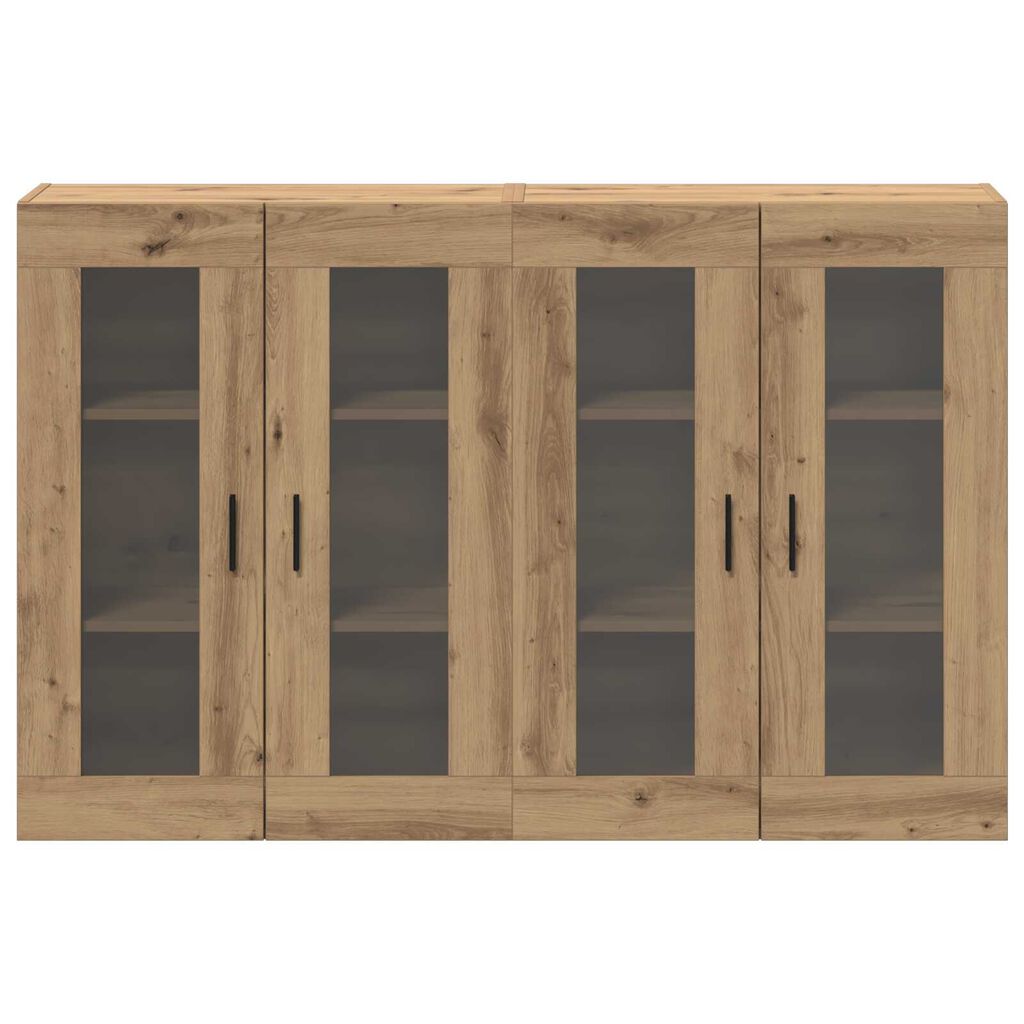 vidaXL Ντουλάπια Τοίχου 2 Τεμάχια Artisan Δρυς 69.5 x 34 x 90 cm, Τεχνητό Ξύλο